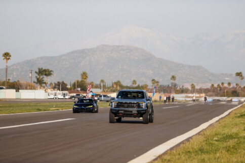 The Hoonigans Pit Toyota GR Supra vs Raptor R In A Drag Race
