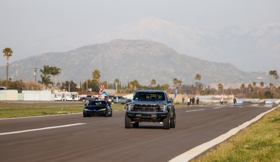 The Hoonigans Pit Toyota GR Supra vs Raptor R In A Drag Race