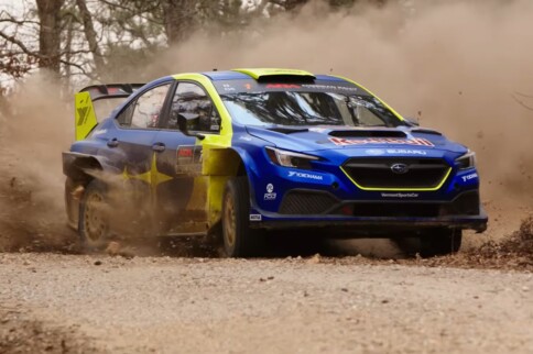 Subaru Motorsports USA Battles Weather, Wins 100 Acre Wood